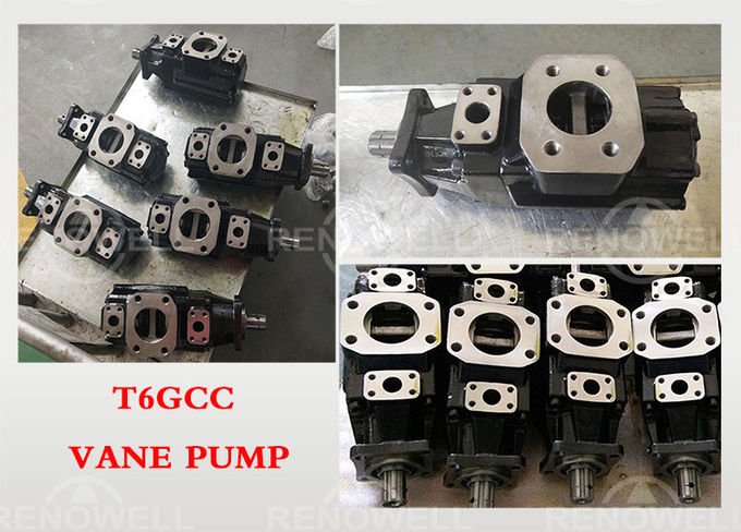 Pompa a palette variabile di spostamento di T6GC T6GCC, pompa idraulica manuale per il camion di immondizia